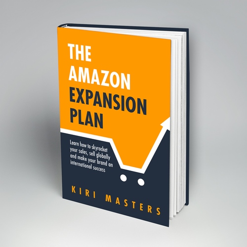 Photoshop design with the title '"The Amazon Expansion Plan" book cover'