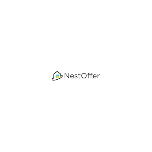 Nest design with the title 'Logo Design for NestOffer'