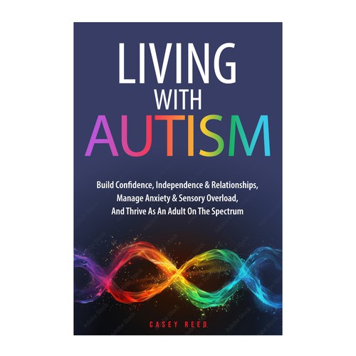 Spectrum design with the title 'AUTISM cover ebook design'