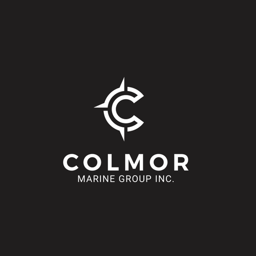 Marine logo with the title 'simple bold and clean logo concept for Colmor marine group'