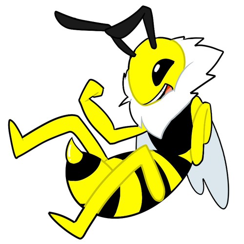 Bee illustration with the title 'B'