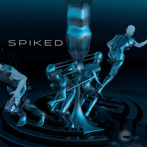 Futuristic artwork with the title '3D Futuristic Trailer Music Album Cover'