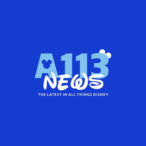 Disney design with the title 'A113 news logo propose'