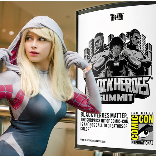 Novel logo with the title 'Black Heroes Summit (BHM)'