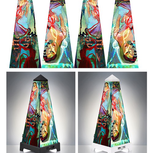 Light artwork with the title 'illustration foe xounts'