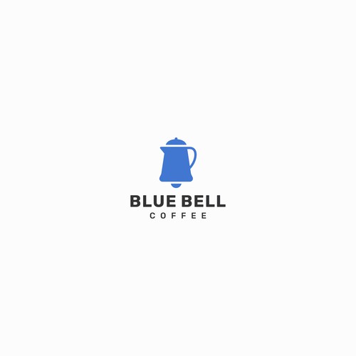 Bell logo with the title 'Blue Bell Coffee Logo'