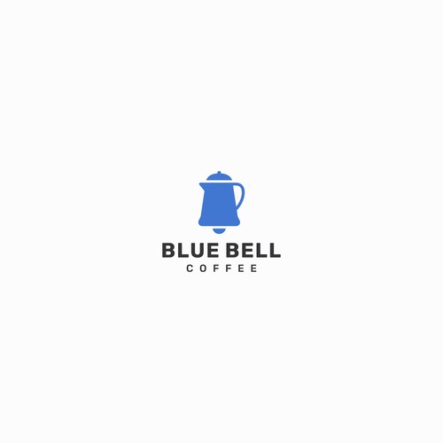 Notification design with the title 'Blue Bell Coffee Logo'