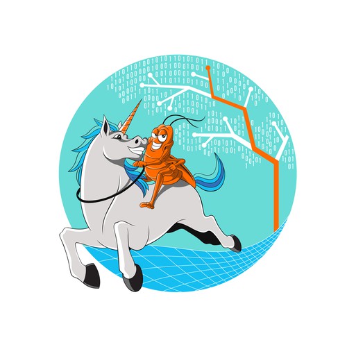 Unicorn design with the title 'Breath Biopsy Strategy Graphic'