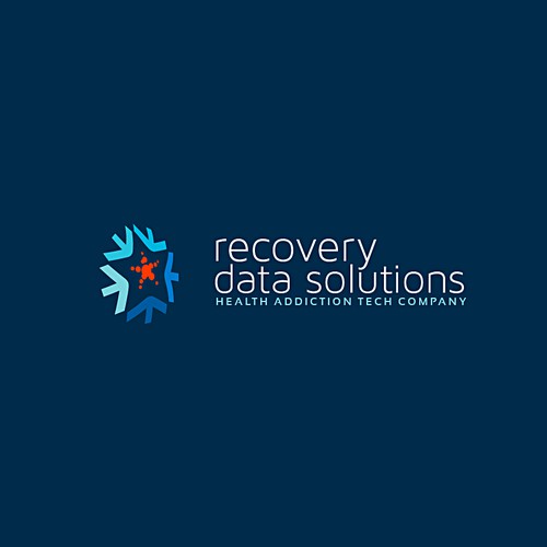 IT brand with the title 'Data Recovery Solution Logo'
