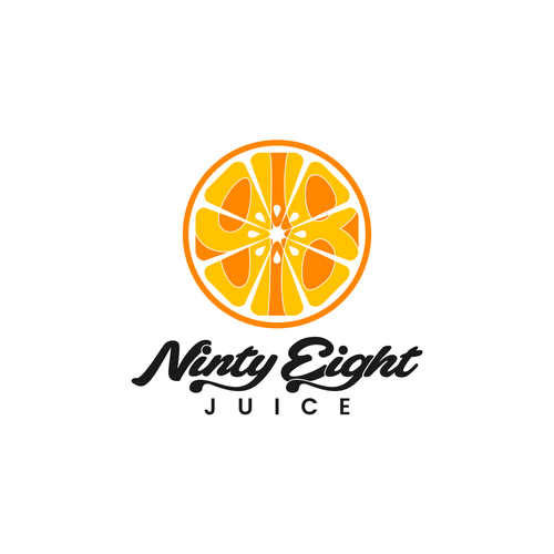 Typeface design with the title 'Juice logo'