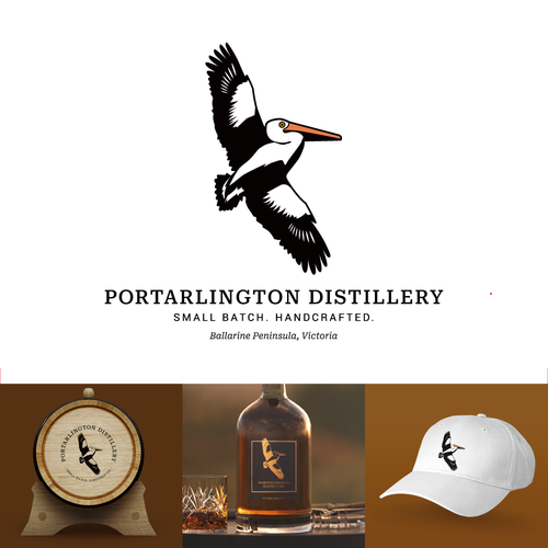 Distillery brand with the title 'Portarlington Distillery Brand Identity'