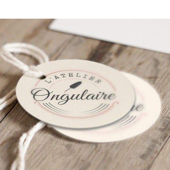 Nail polish design with the title 'Logo Concept for a nail workshop'