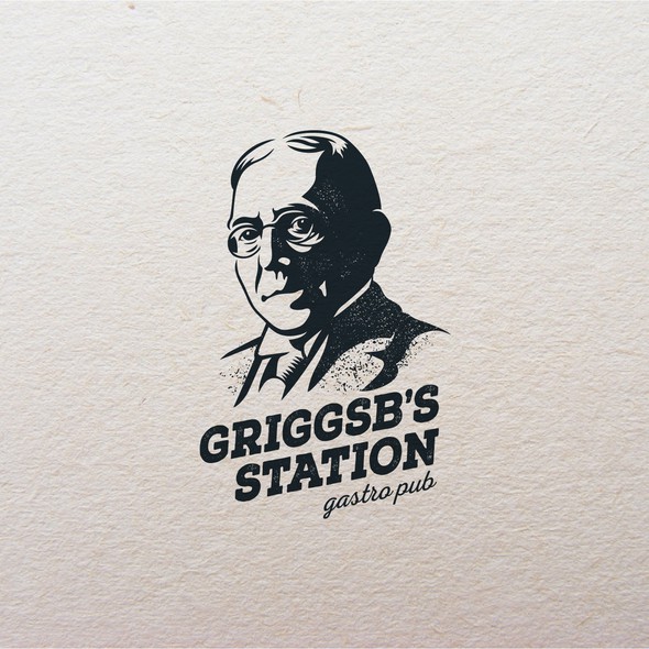 Gastropub logo with the title 'Griggsb's Station gastro pub'