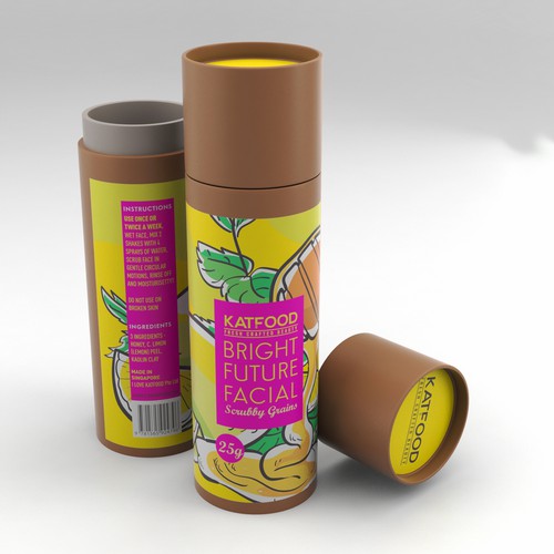 Beauty packaging with the title 'KATFOOD package'