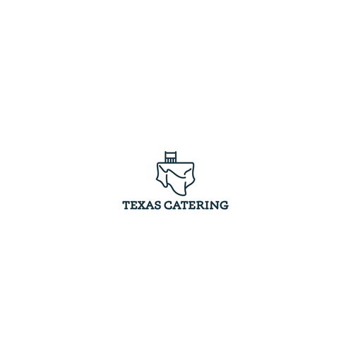 Table design with the title 'Texas Catering'