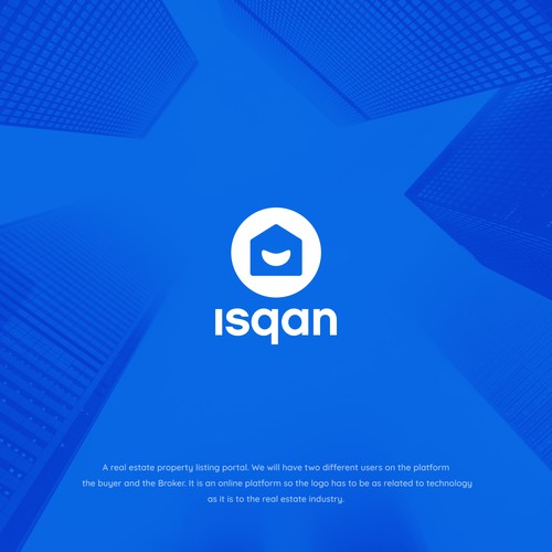 Smile logo with the title 'isqan'