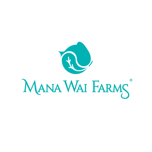 Zen logo with the title 'A concept for an aquaponics company: Mana Wai Farms'
