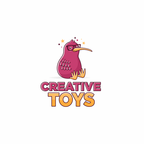 Toy logo with the title 'Kiwi Logo'