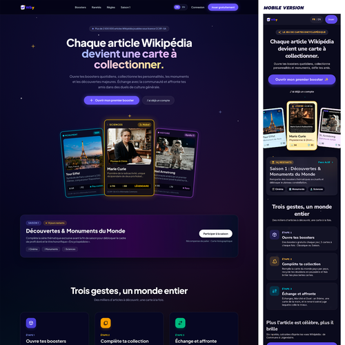 Website with the title 'Wilky UX UI PRODUCT'