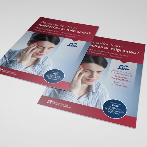 Photo editing design with the title 'Flyer - Consumer medicine/pharmacy'