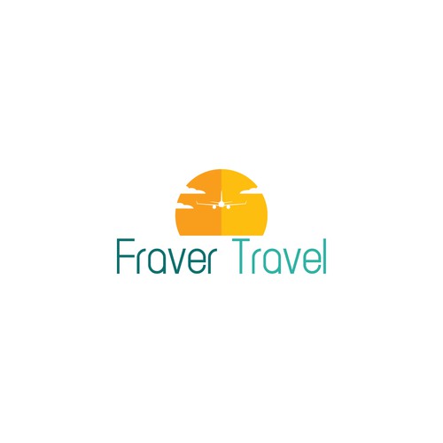 Pop culture logo with the title 'Updated logo for Fravel Travel'