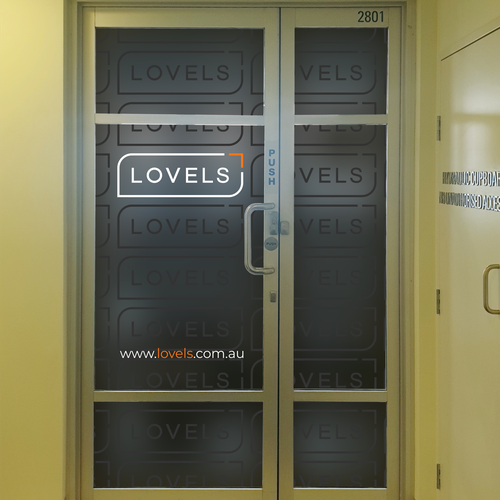 Vinyl design with the title 'Window Frosting print design'