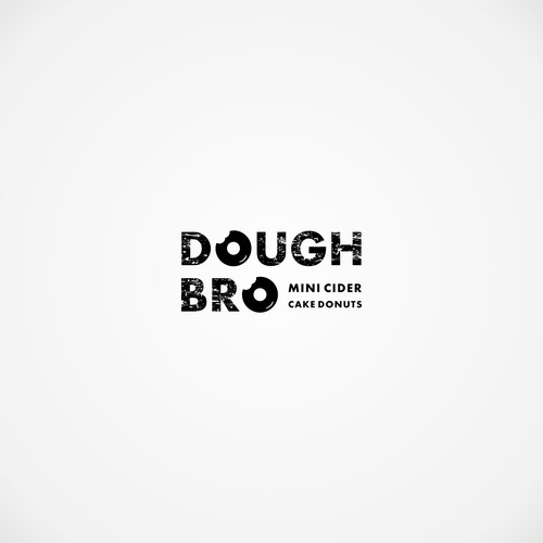 Donut design with the title 'Logo Designs for DoughBro'