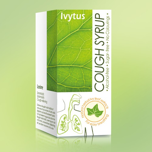 Syrup design with the title 'Ivy Leaf Cough Syrup'