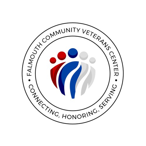 Community logo with the title 'Falmouth Community Veterans Center'