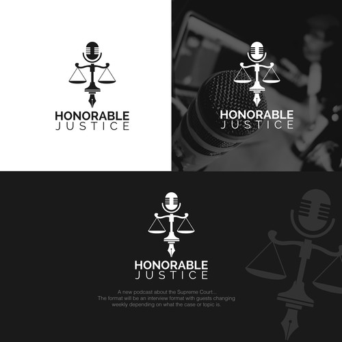 Justice logo with the title 'Honorable Justice'