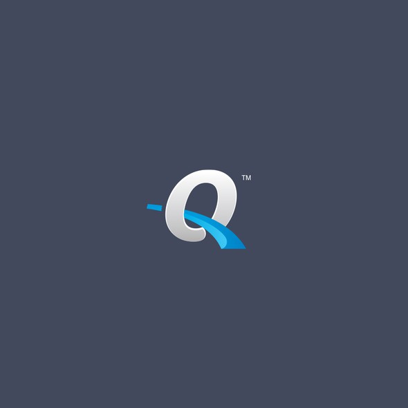 Q logo with the title 'Q logotype for asset management company'