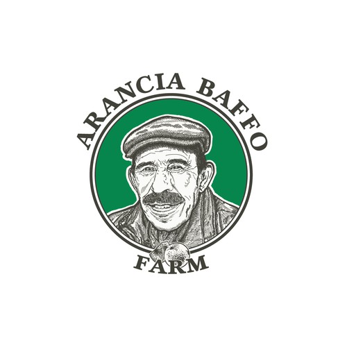 Artisanal design with the title 'Artisan portrait farm logo'