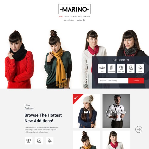 Icon website with the title 'Fashion website design'