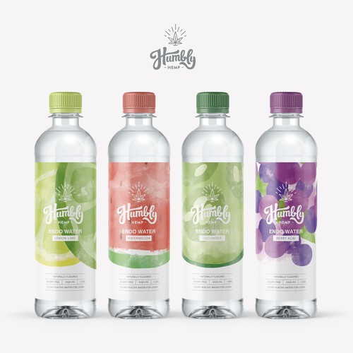 Water packaging with the title ' Packaging for Water Beverage'