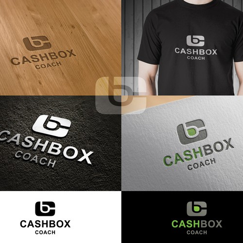 Cash logo with the title 'Money management advice company logo'