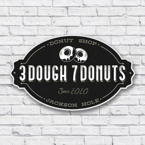 Donut design with the title 'logo for donut shop'