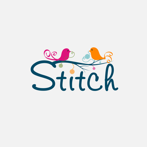 Stitching logo with the title 'Logo Stitch'
