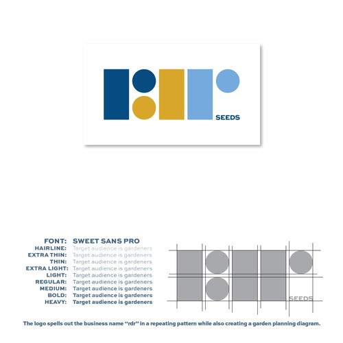 Garden design with the title 'garden seed company logo'