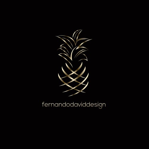 Pineapple logo with the title 'Logo Design'
