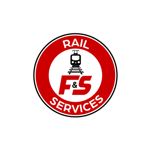 Locomotive logo with the title 'Logo for a railway contractor'