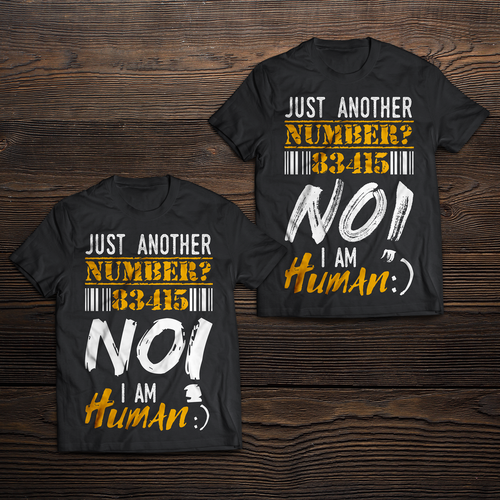 Bold t-shirt with the title 'T-shirt design'