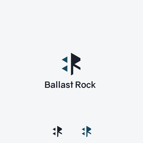 Commercial logo with the title 'ballast rock'
