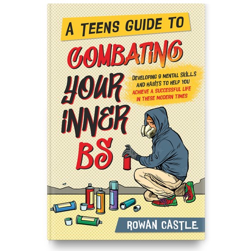 Contemporary book cover with the title 'Thought provoking book cover appealing to teens'