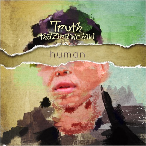 Typography artwork with the title 'Truth thaBrainchild - album cover'
