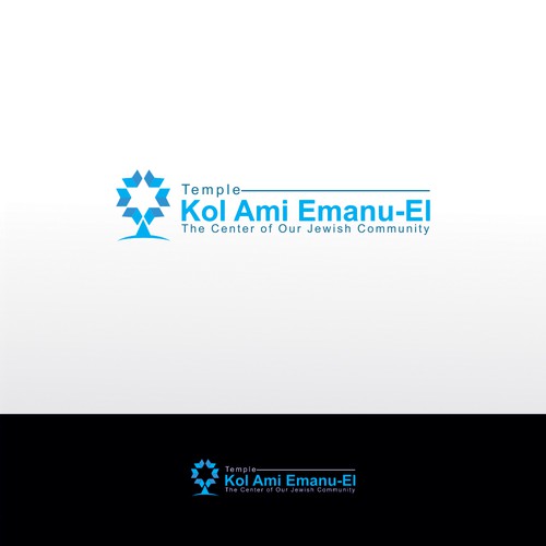 Israel and Israeli logo with the title 'Logo for this progressive Jewish congregation and community'