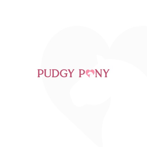 Girly logo with the title 'Pudgy Pony'