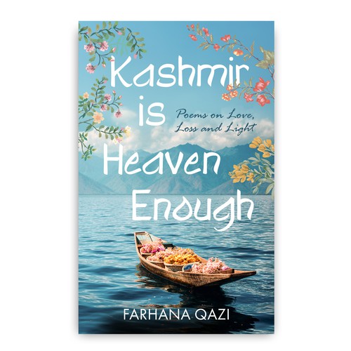 Inspirational book cover with the title 'Strong Feminine Inspiring Poetry Book Cover Design for Poetry Book'