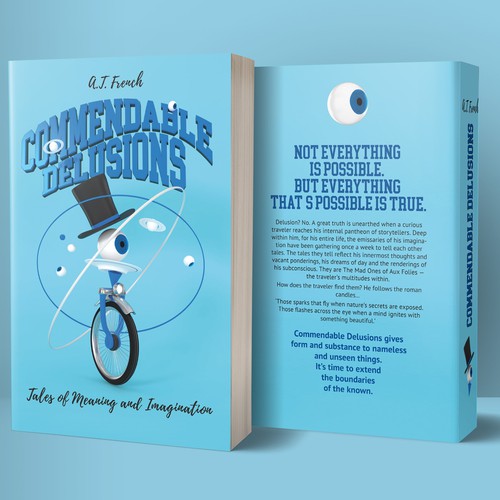 Surreal book cover with the title 'Abstract book cover for magical realism novel'