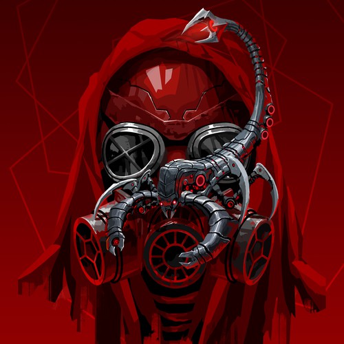 Scorpion design with the title 'portada de libro'