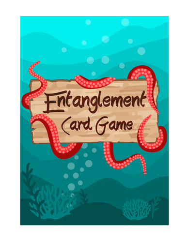 Water artwork with the title 'Designed for the back of a card.'